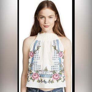 Free people Honey Pie Embroidered Tank